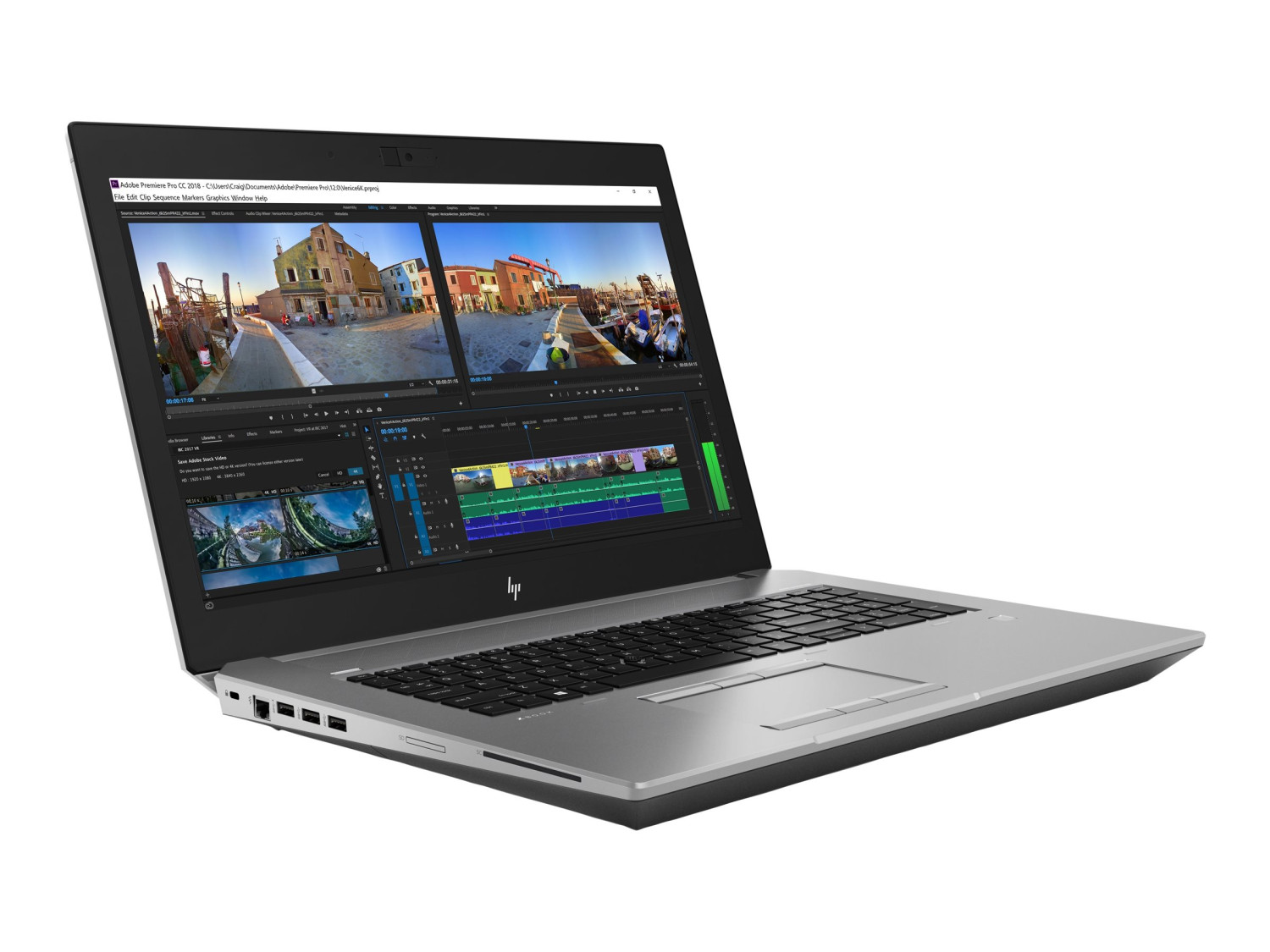 HP Zbook 17 G5 Core i7-8850H, 32GB DDR4, 512GB SSD, 6GB RTX3000, 17” FHD